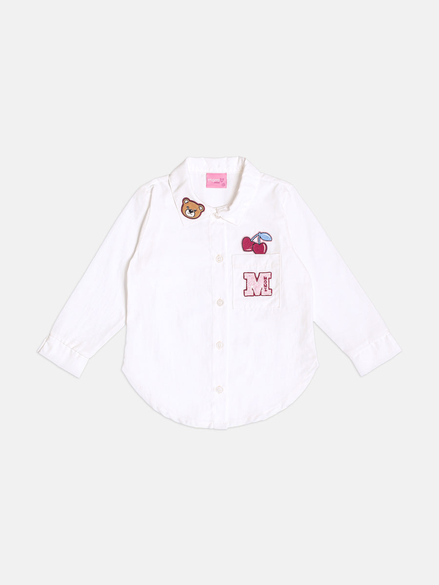 Camisa Manga Longa Com Patchs Off White Momi