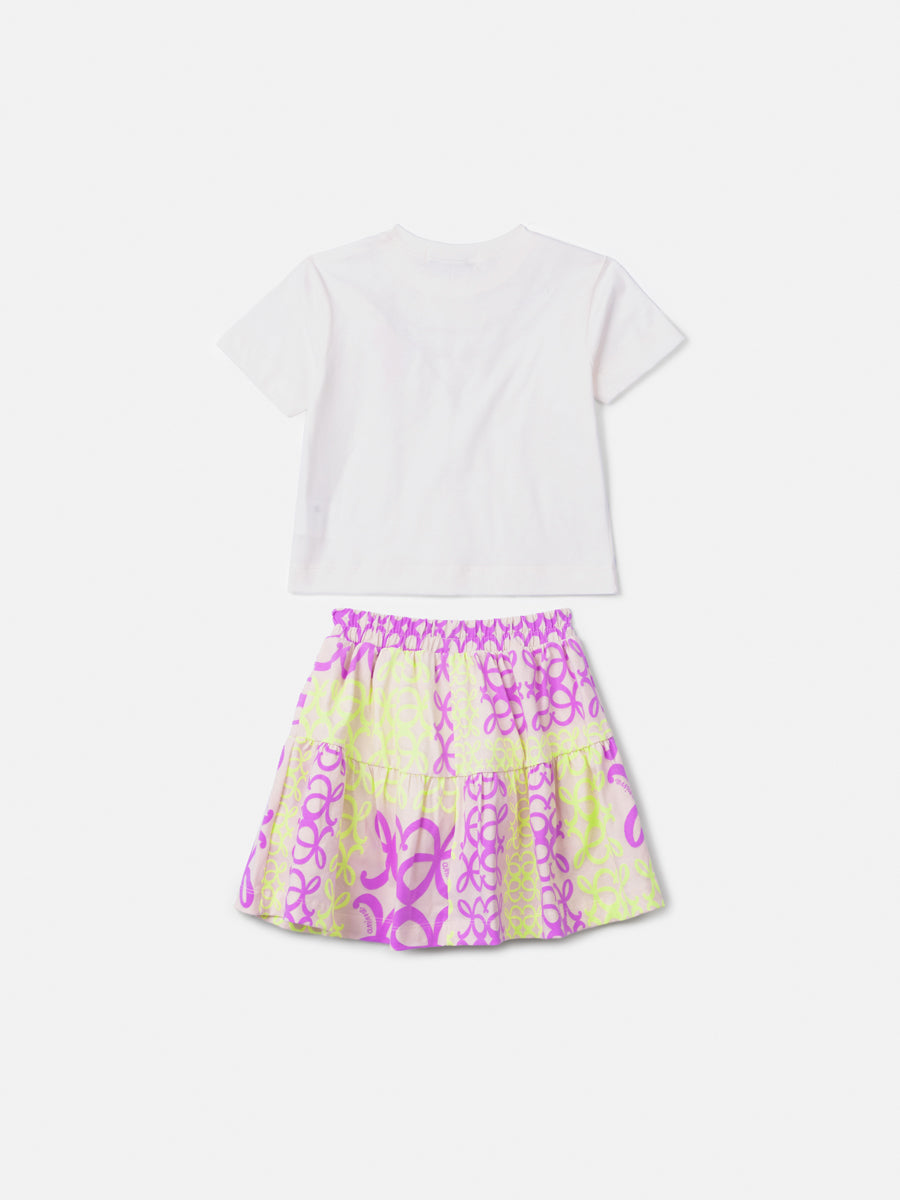 Conjunto Infantil com Estampa de Rococós Anime