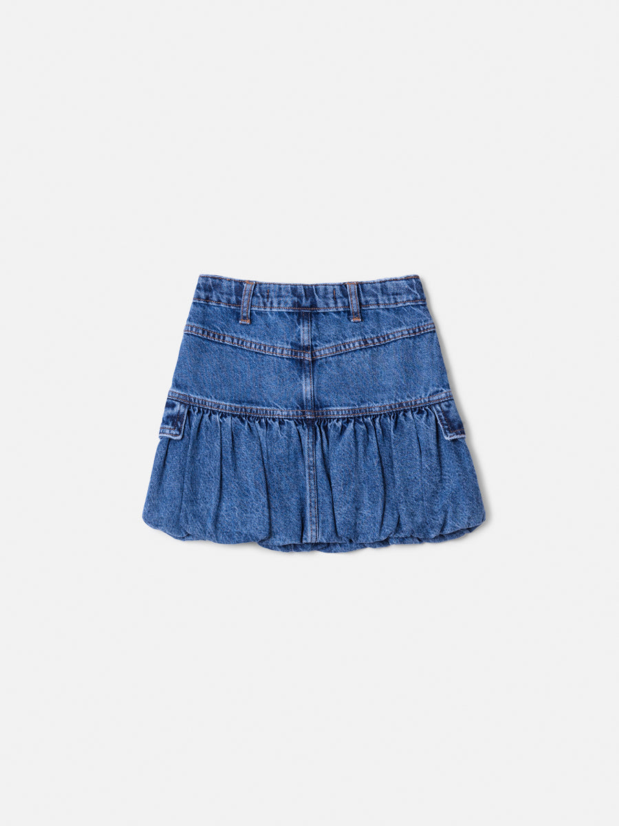 Saia Jeans Balone Animê