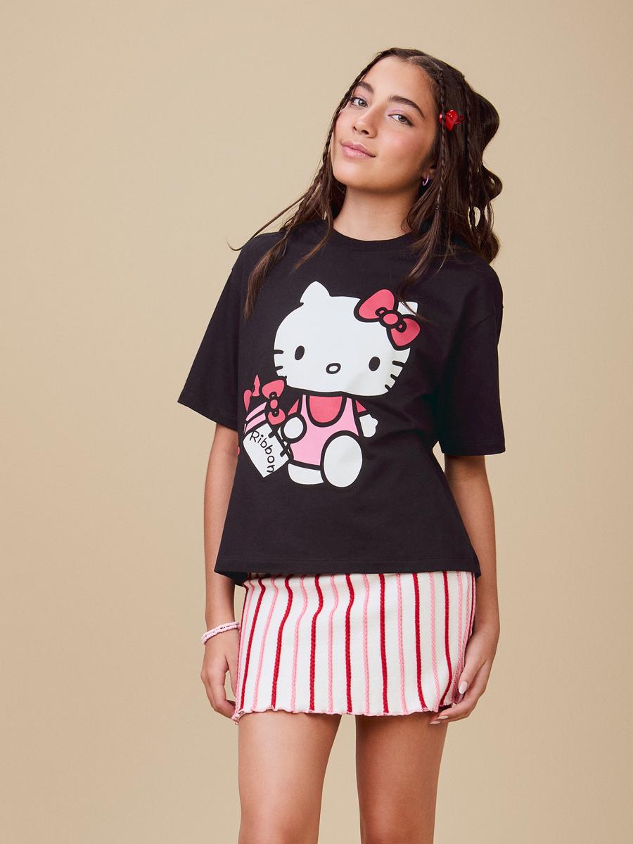 T-Shirt Preta da Hello Kitty I Am