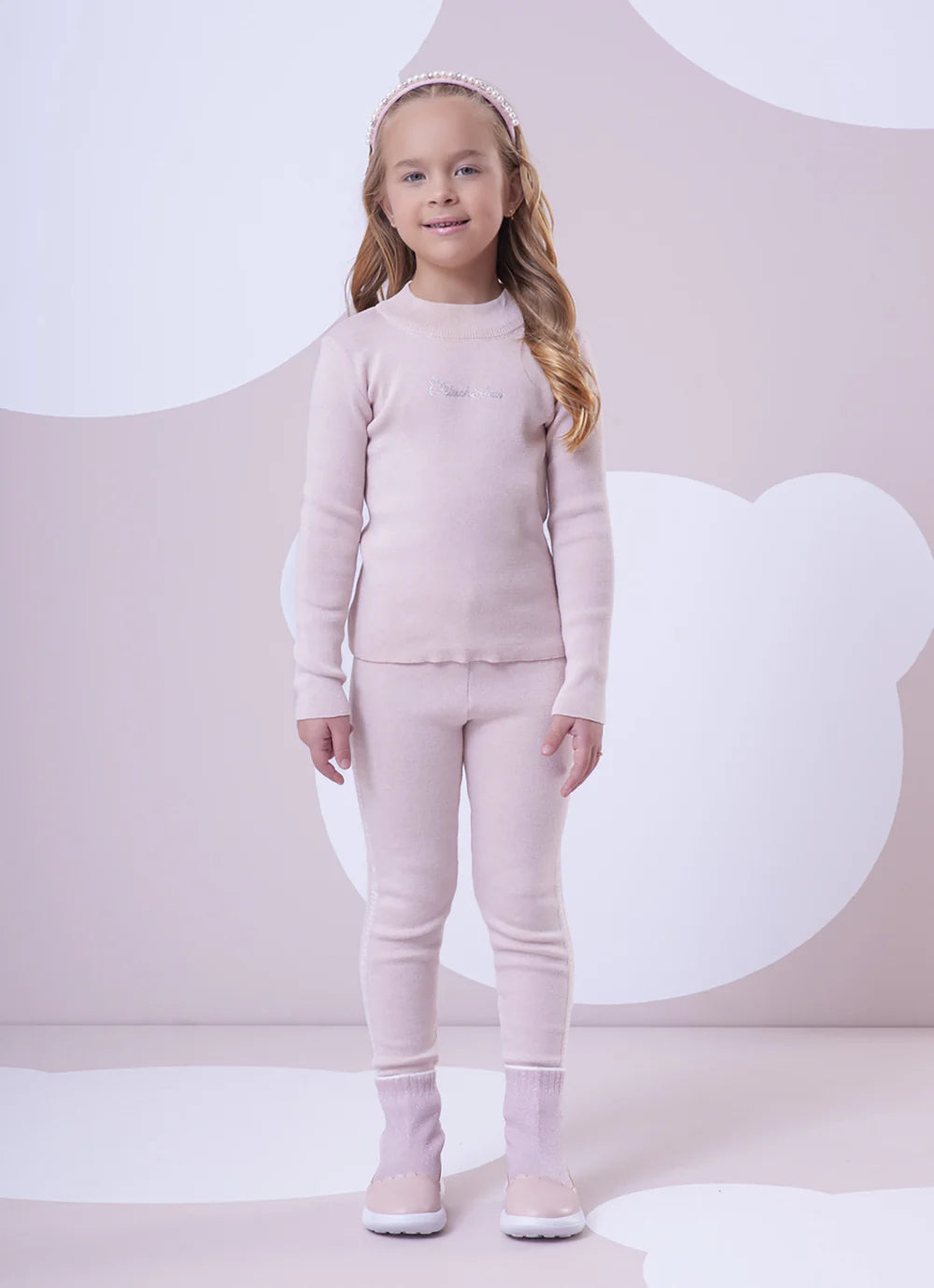Básica Tricot Pituchinhus Rosa Mel Pituchinhus