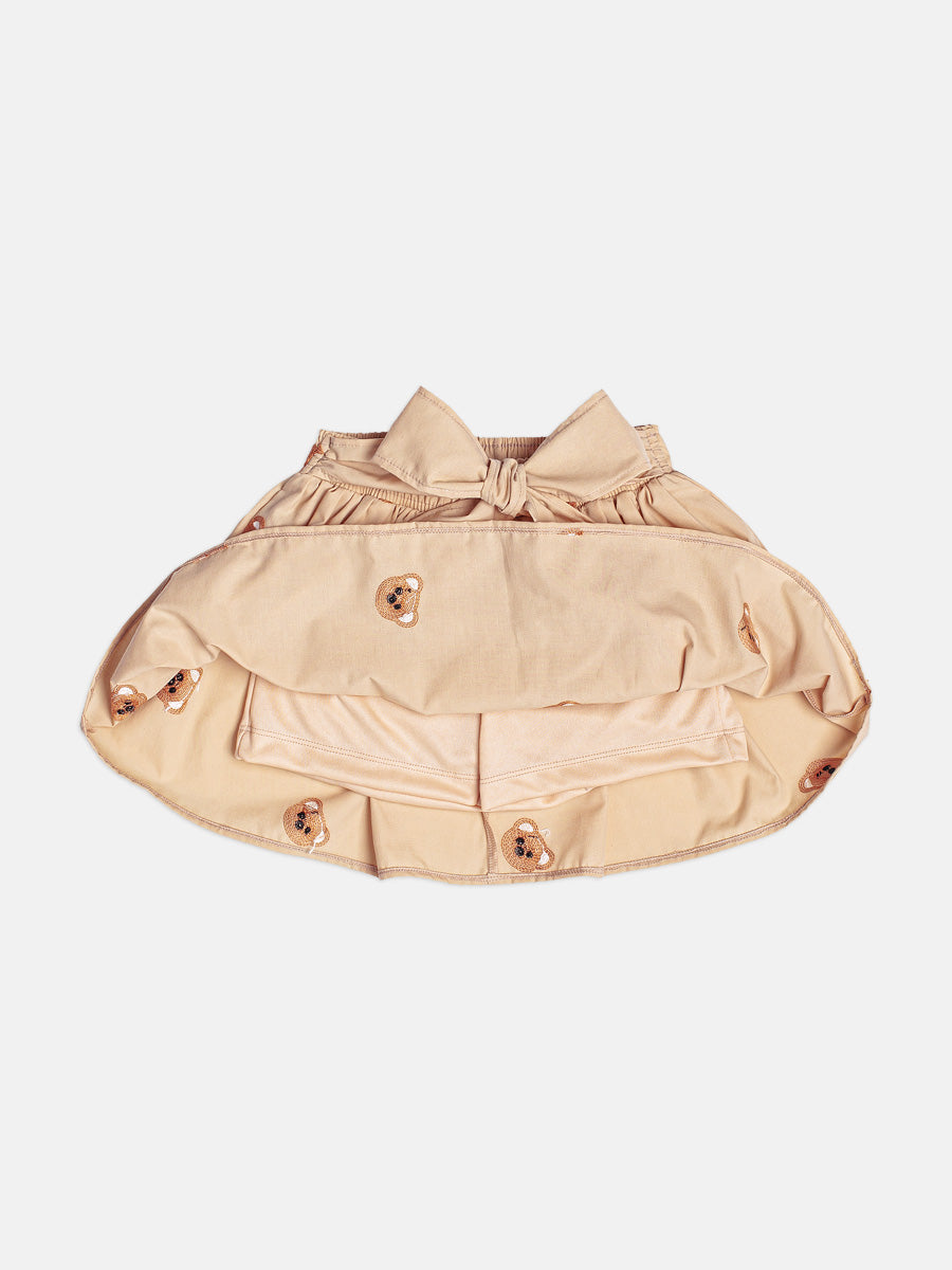 Conjunto Manga Longa Blusa e Saia Perola Momi