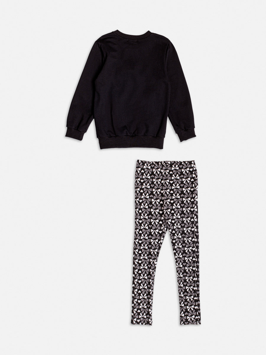 Conjunto Casaco Legging Preto - BambolePetit