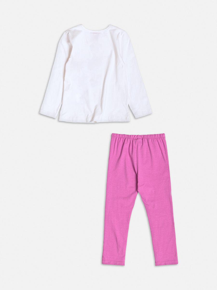 Conjunto Manga Longa Blusa Leggin Perola - BambolePetit