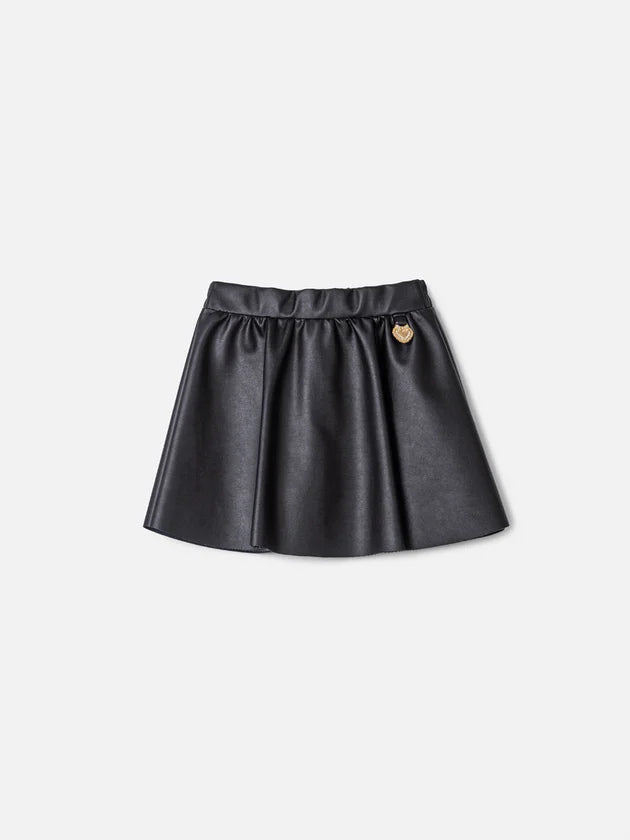 Saia Couro Preto Animê