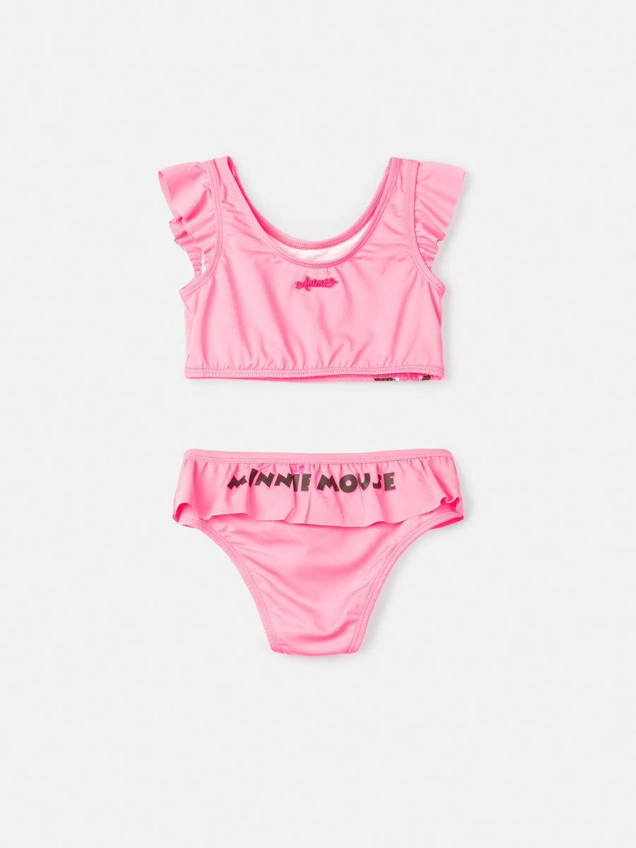 Biquíni Rosa Neon da Minnie Mouse Anime