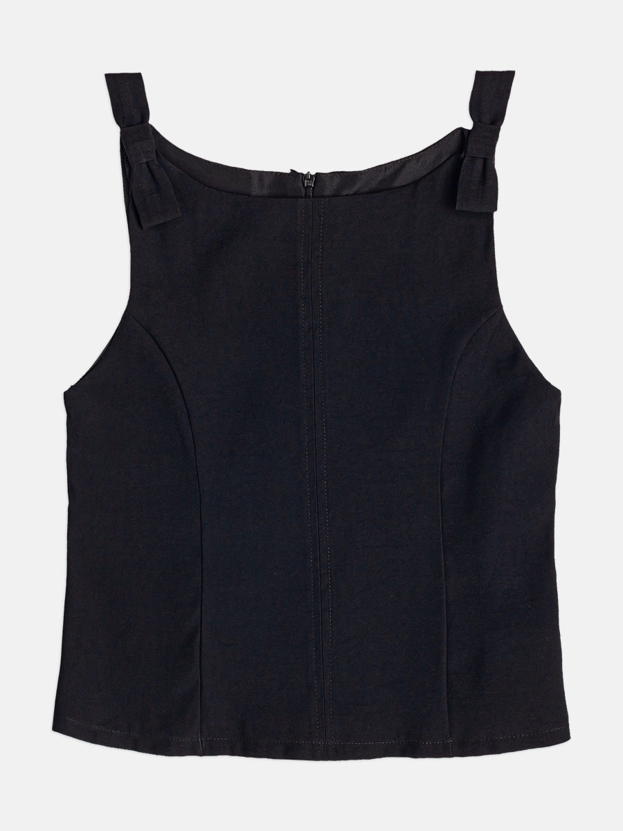 Blusa Com Lacos Preto I Am