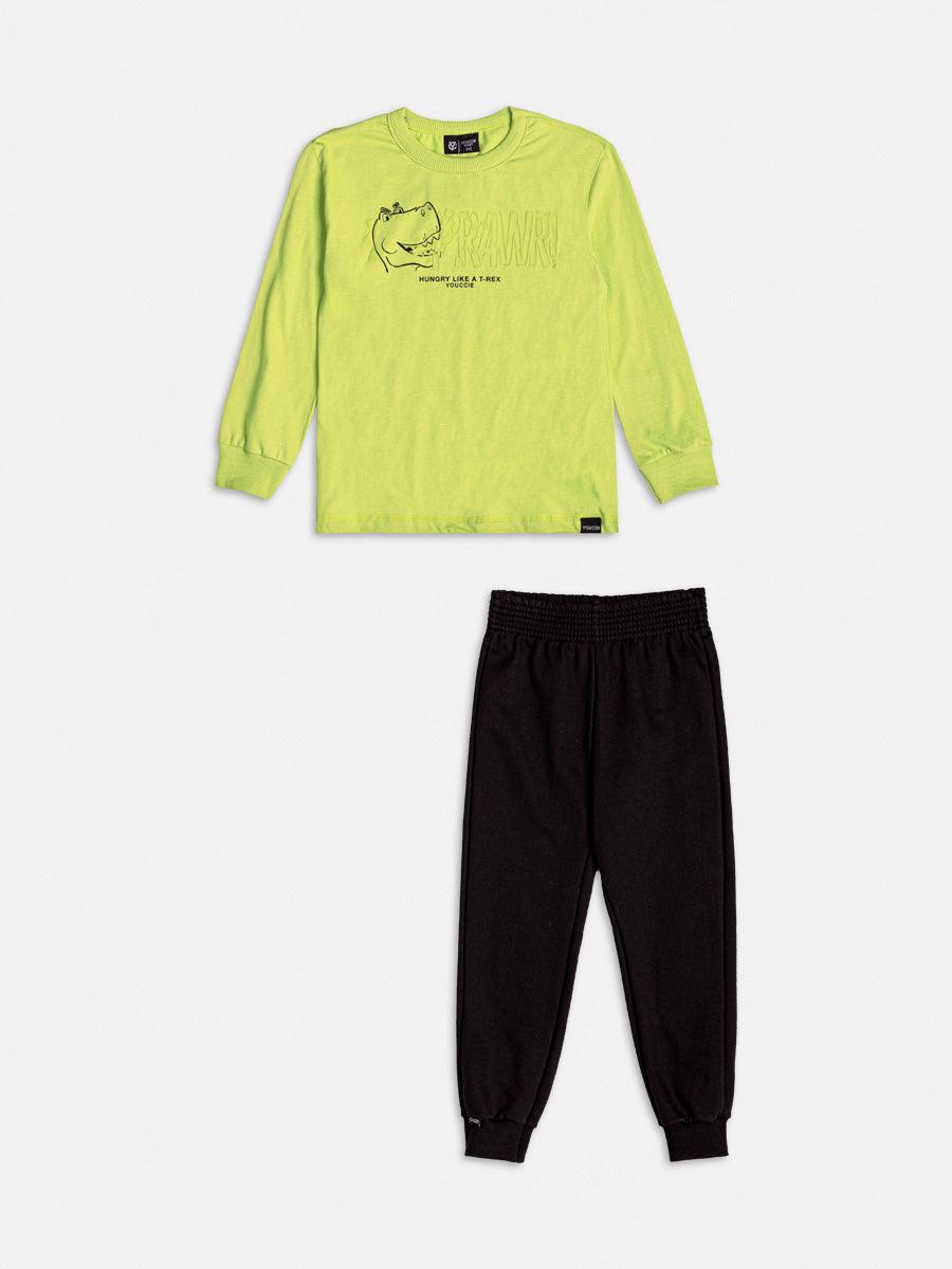 Conjunto T-Shirt Calca Verde Green - BambolePetit
