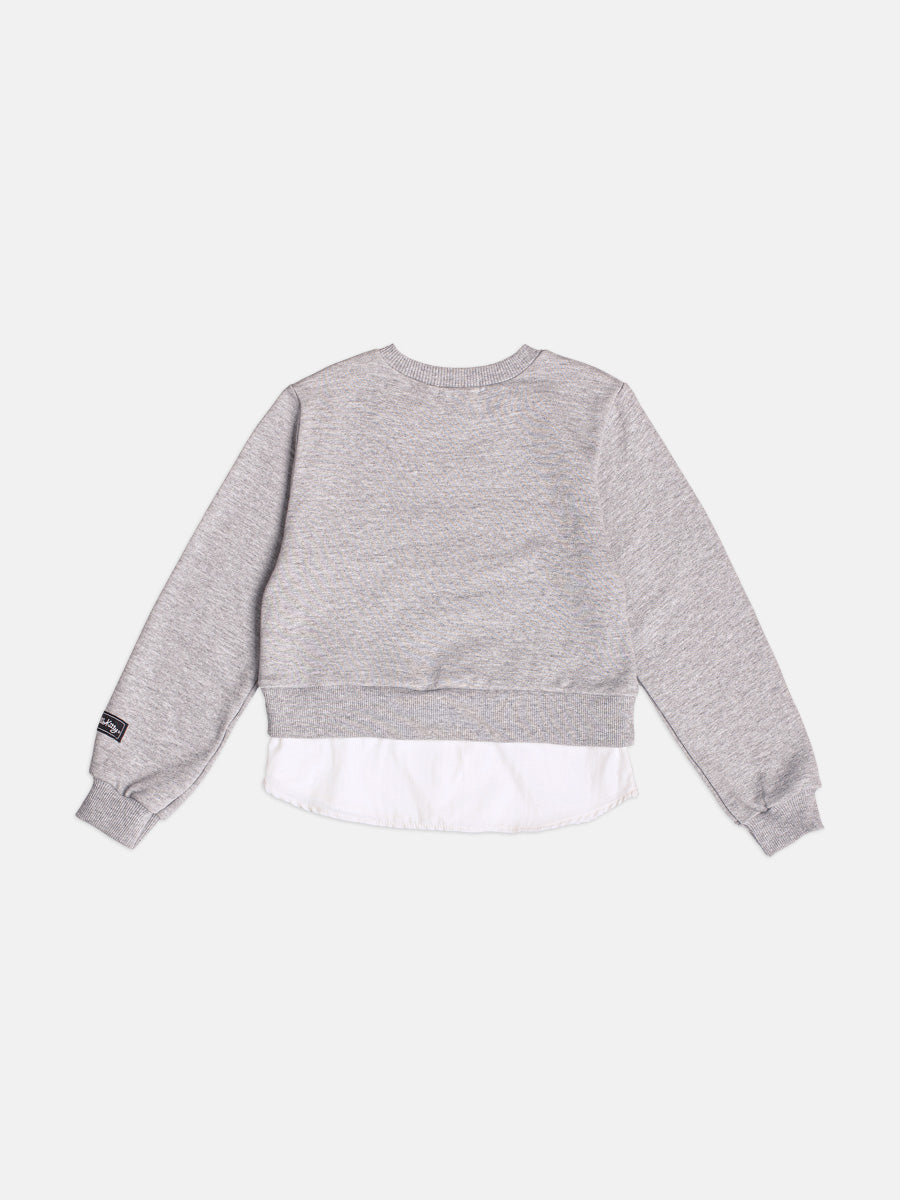 Casaco Moletom Hello Kitty Mescla Momi