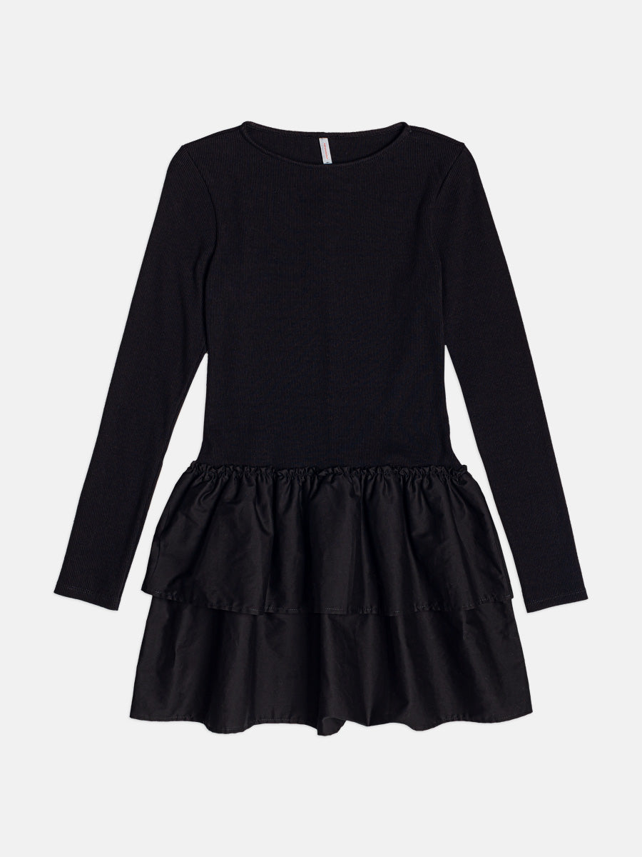 Vestido Babado Preto I Am