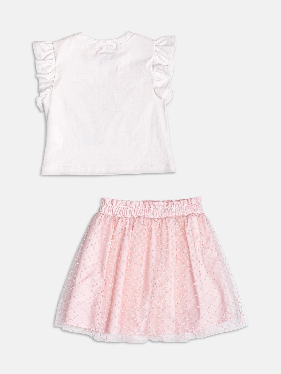 Conjunto Rosa em Tule da Hello Kitty Momi