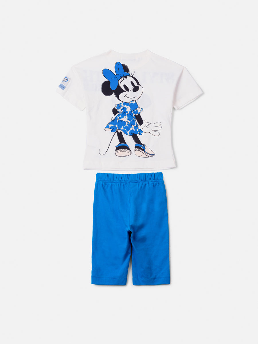 Conjunto Azul da Minnie Mouse com Strass Anime