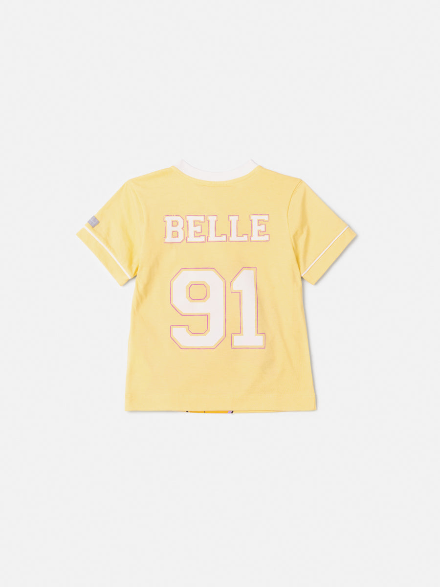 Blusa Infantil Amarela Princesa Belle Anime