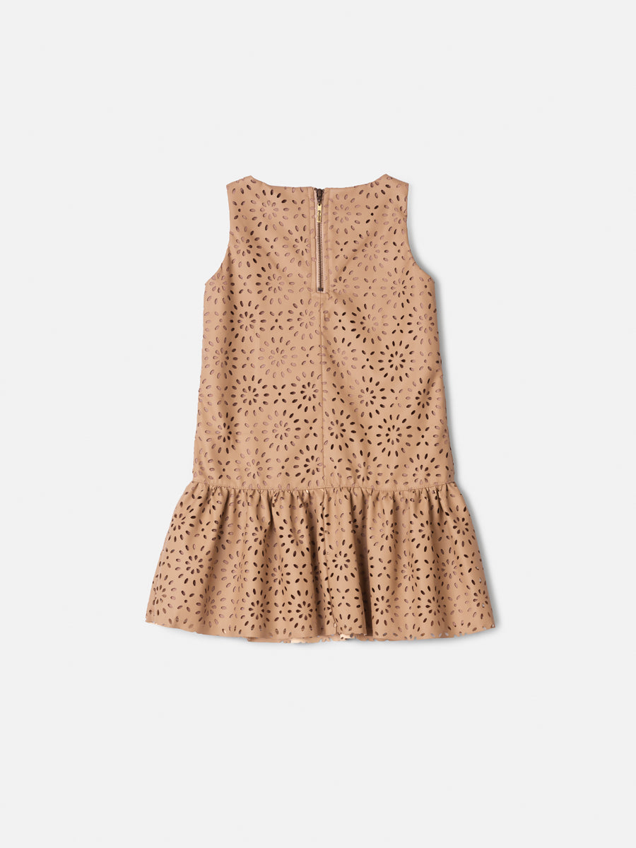 Vestido Couro Vazado Mocca Animê
