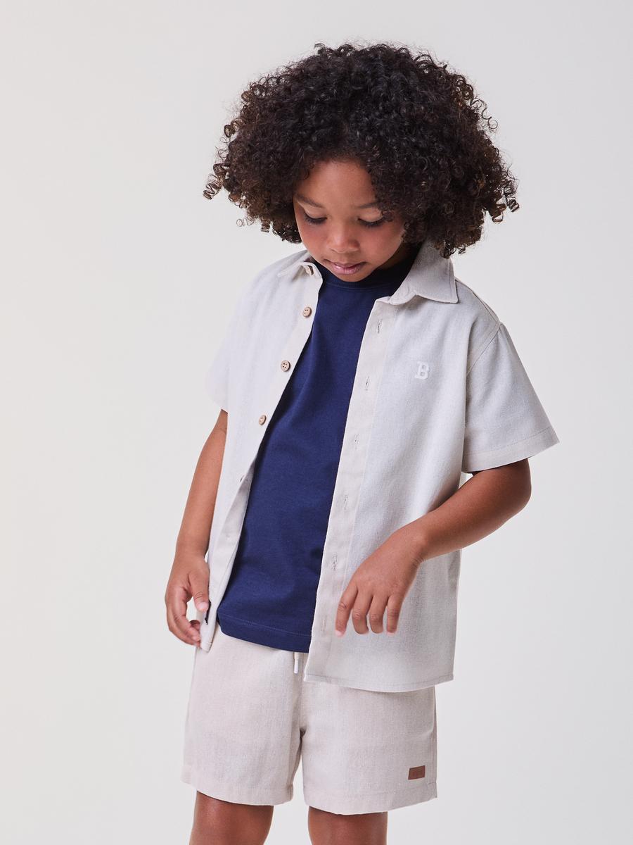 Bermuda Bege com Cadarço Bimbi