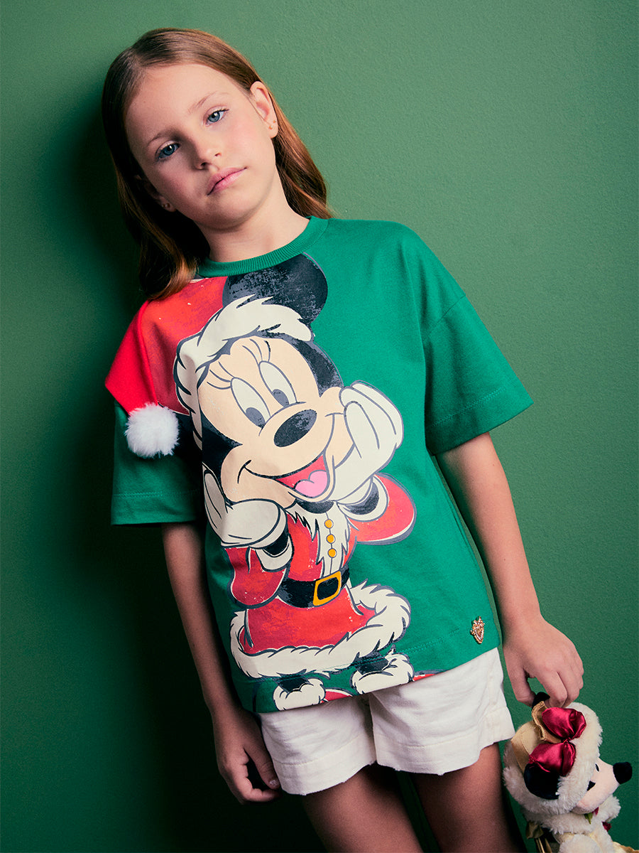 T-Shirt Minnie Noel Natal Anime