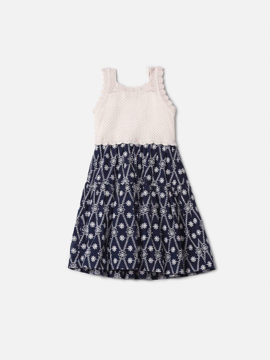 Vestido Laise Tricot Azul Anime