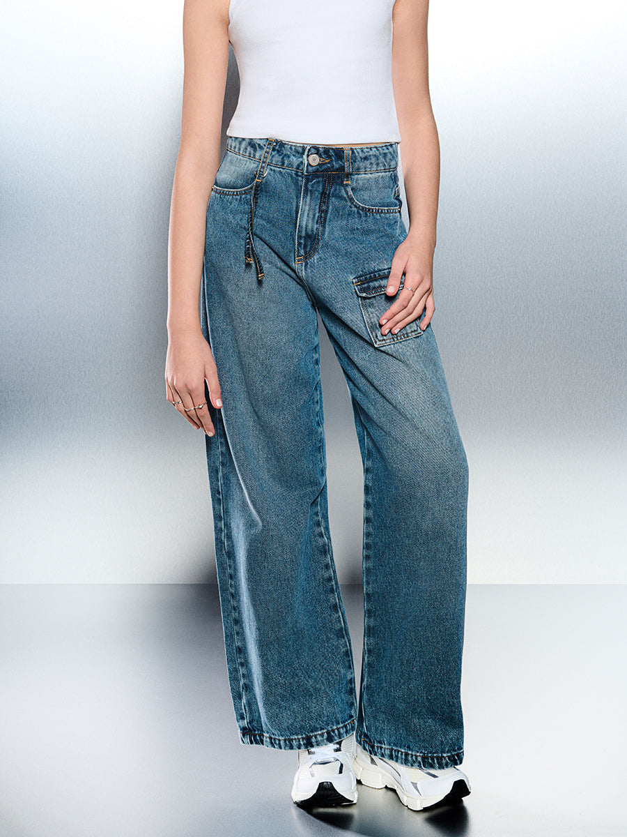 Calca Wide Jeans I Am