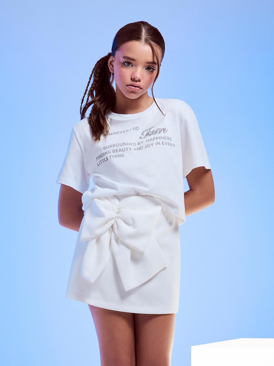 T-Shirt com Aplique Off White I Am