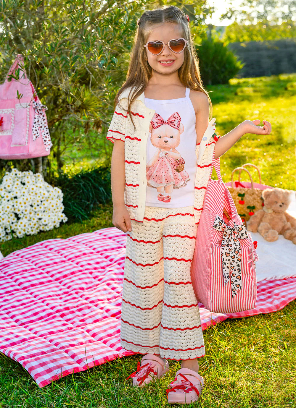 Calça PantaCourt Tricot Resort Pituchinhus