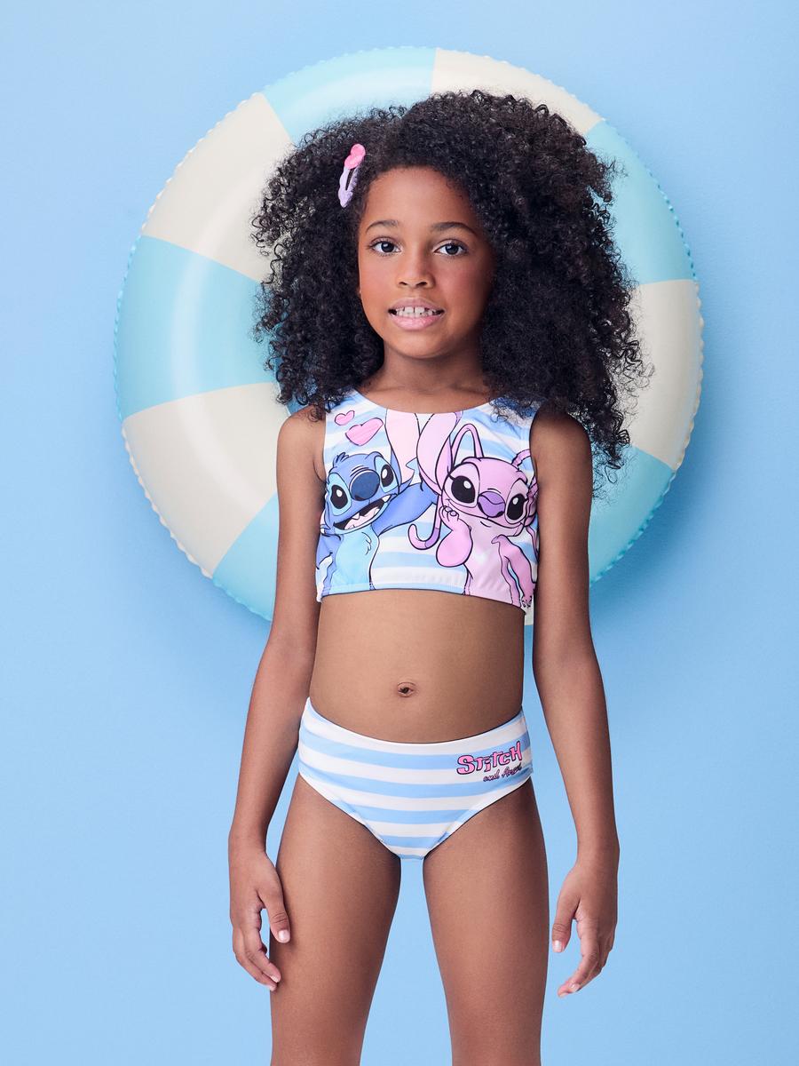 Biquíni Listrado do Stitch e Angel Momi