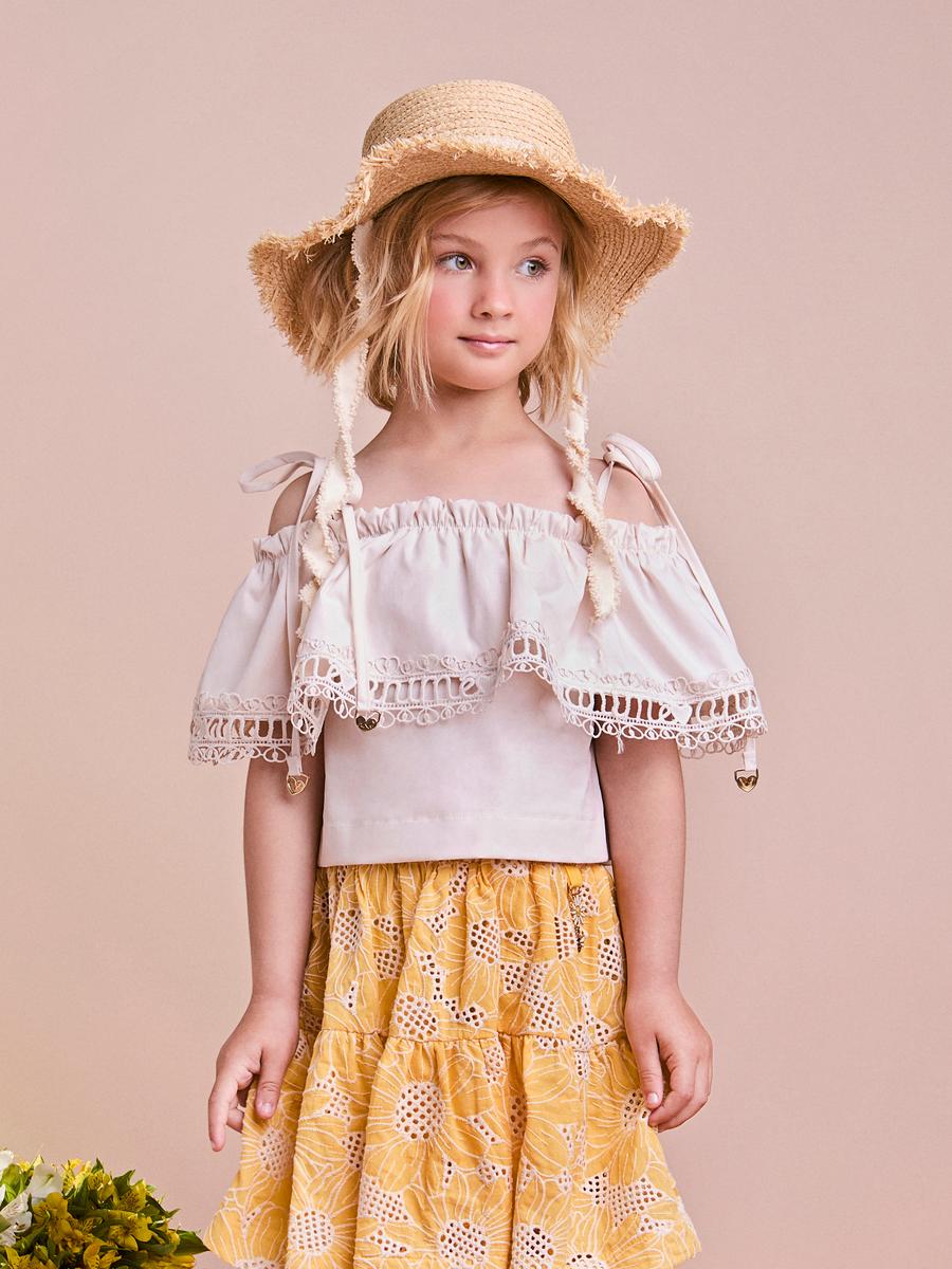 Conjunto de Laise Amarelo Anime