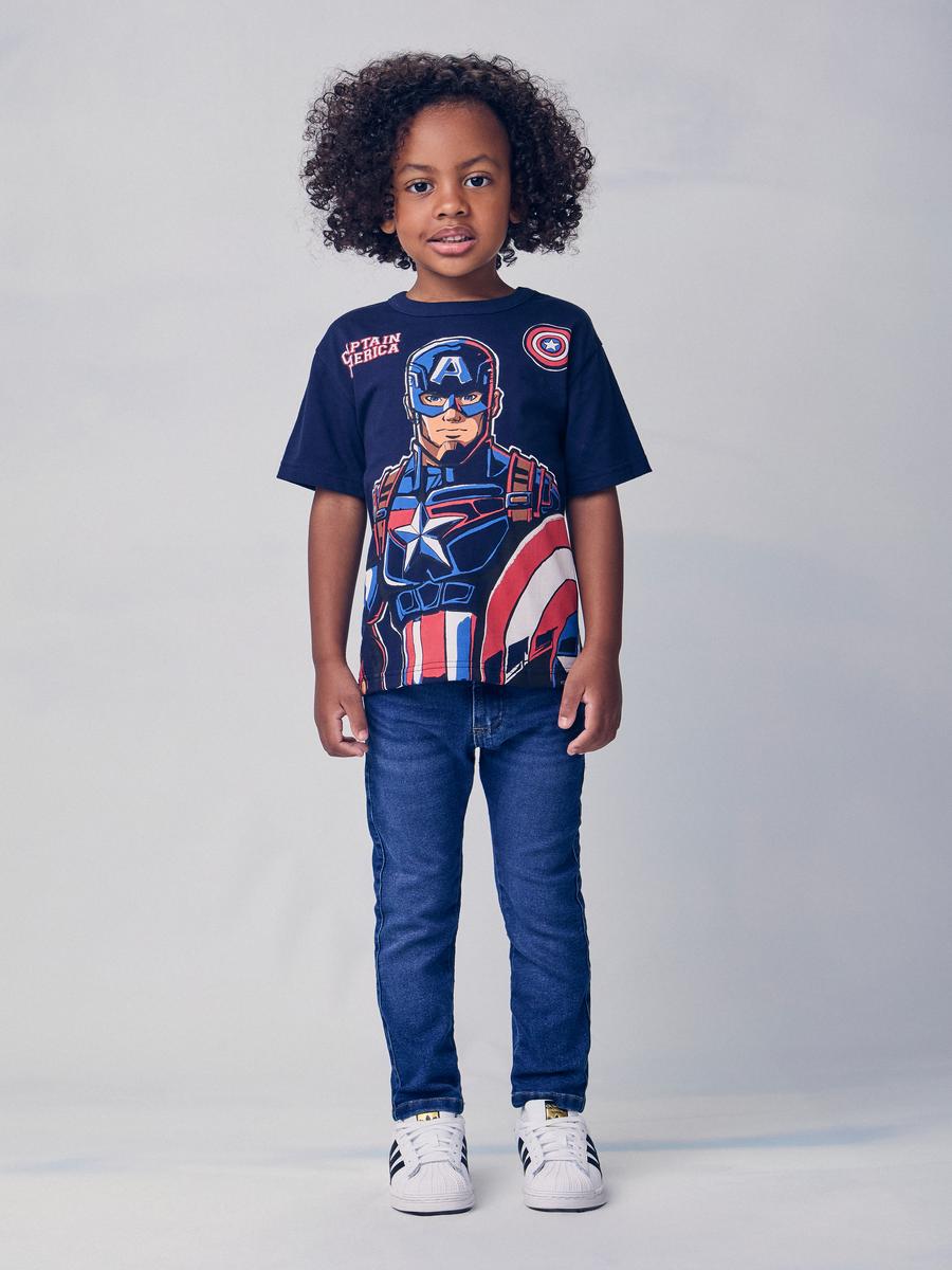 T-Shirt Capitão America Azul Youccie