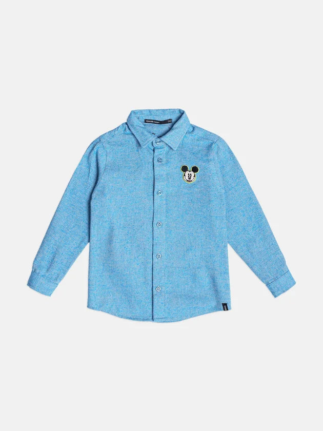 Camisa Com Estampa Azul Mickey Youccie