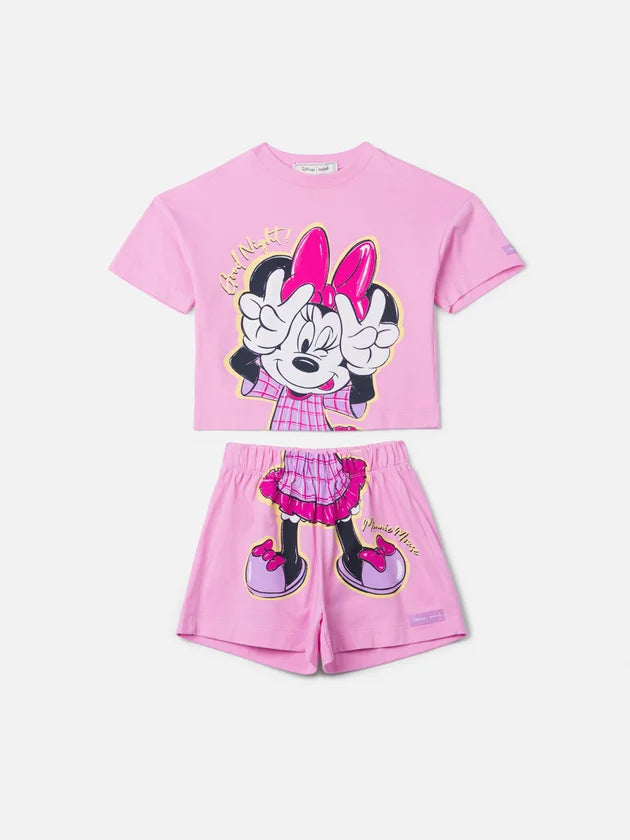 Conjunto Pijama Rosa da Minnie Mouse Anime