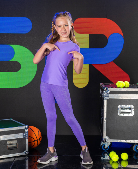 Siri Blusa Manga Curta Kids Maria Lavanda