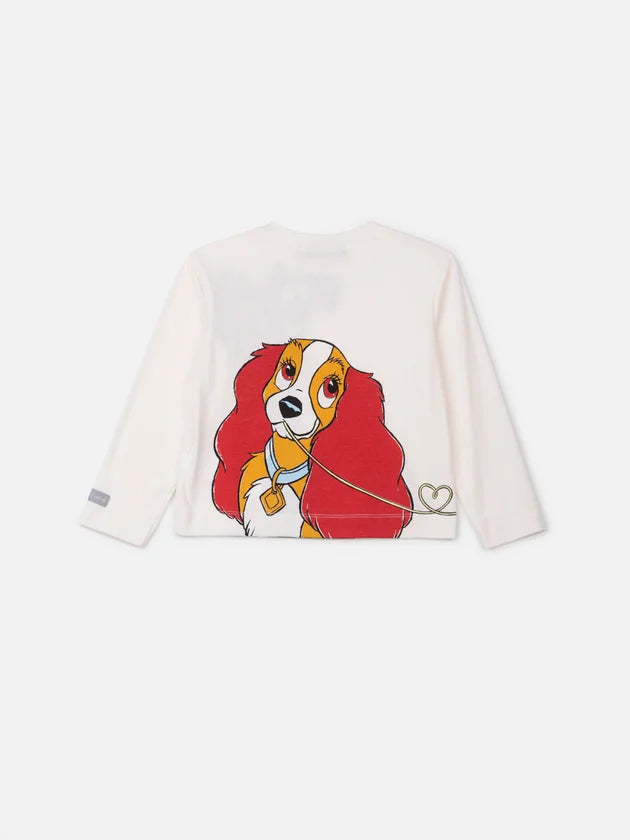 Blusa Manga Longa Dama e o Vagabundo Perola Anime