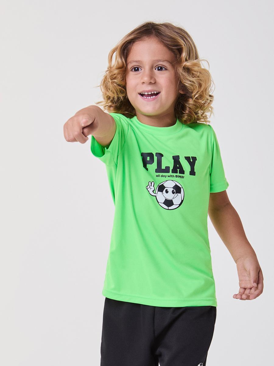 Conjunto T-Shirt e Bermuda Play Neon Bimbi