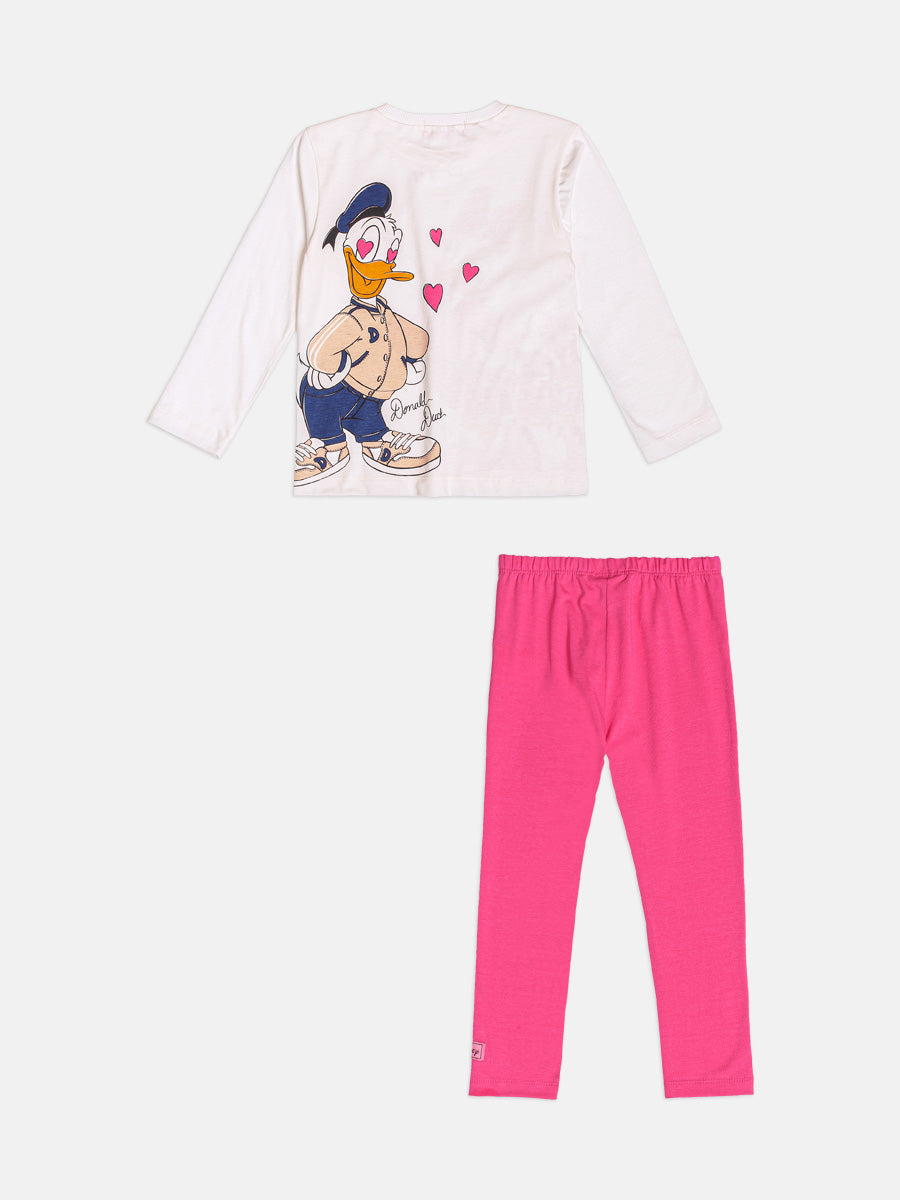 Conjunto Manga Longa Blusa Daisy e Legging Perola Momi