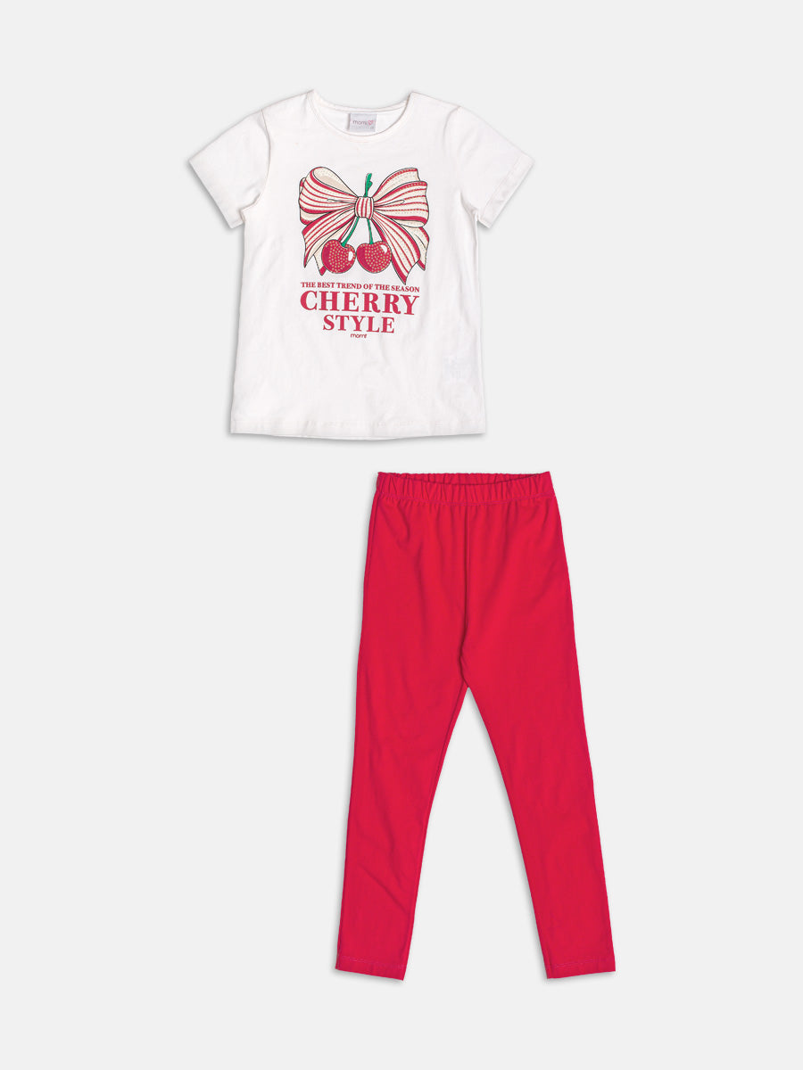 Conjunto Blusa e Legging Cherry Momi