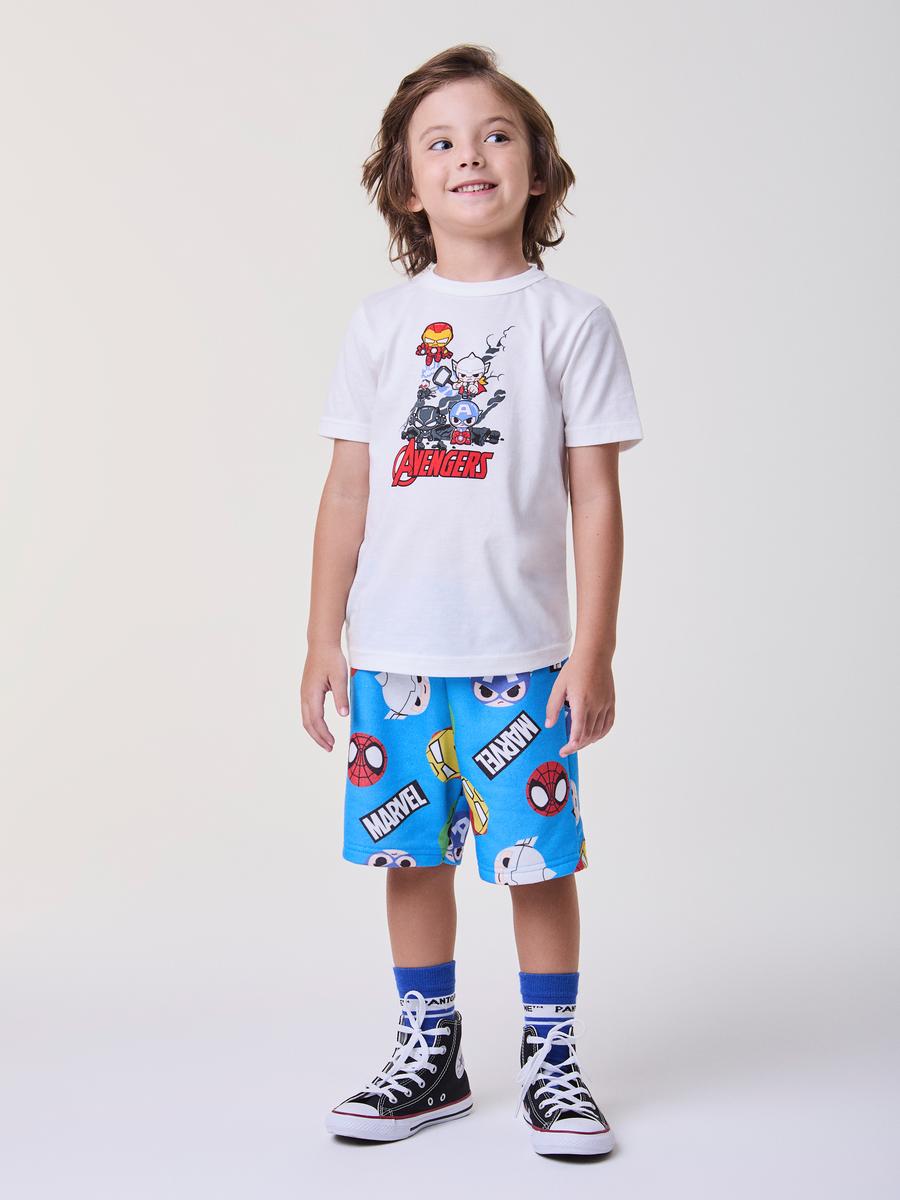 Conjunto T-Shirt e Bermuda Vingadores Bimbi