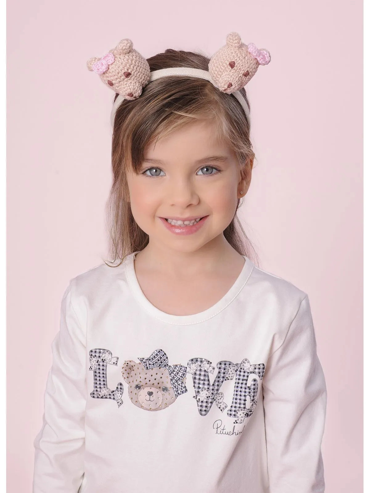 Blusa Cotton Serigrafia Love Cristais Off White - BambolePetit