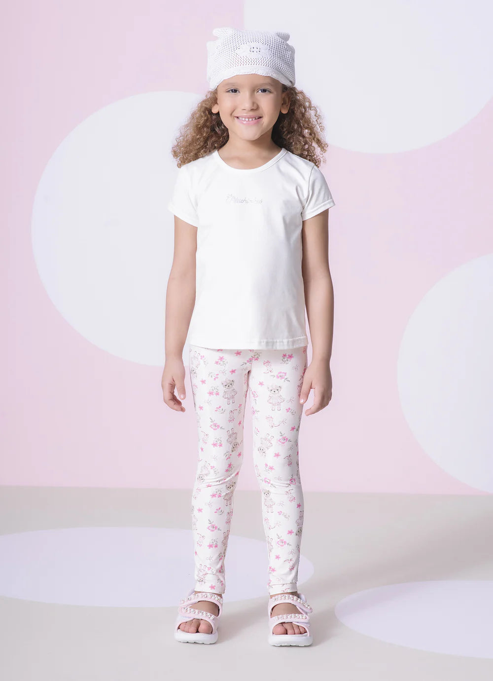 Legging Light Estampada Pitucinhus Ursinhas e Laços