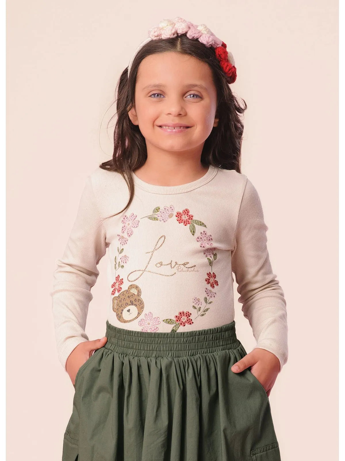 Blusa Ribana Serigrafia Love Pituchinhus Ninive - BambolePetit