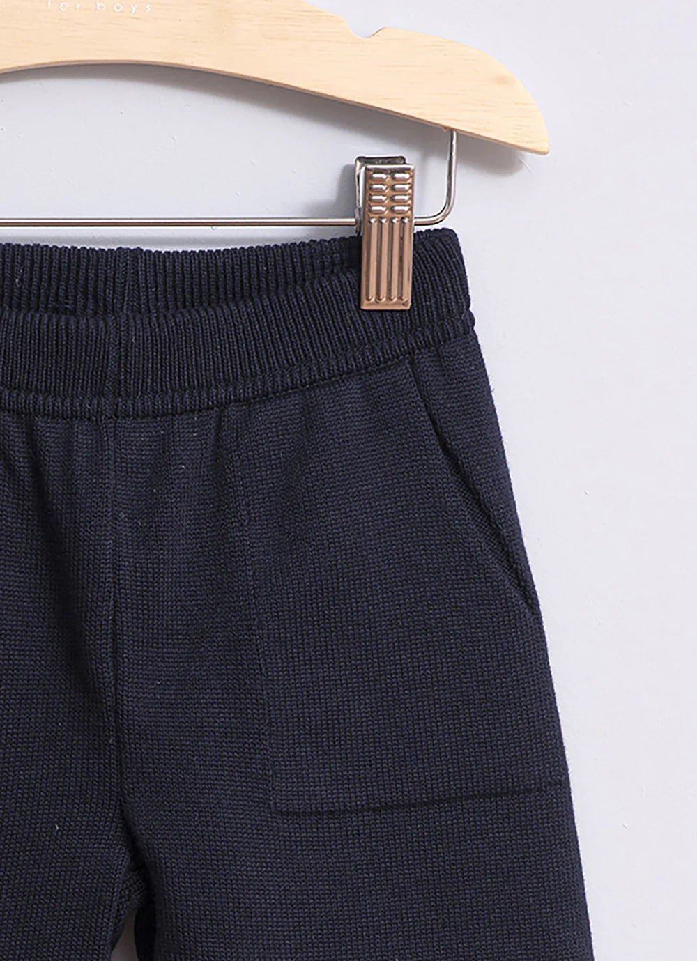 Calça Tricot Texturas For Boys Azul Profundo Pituchinhus