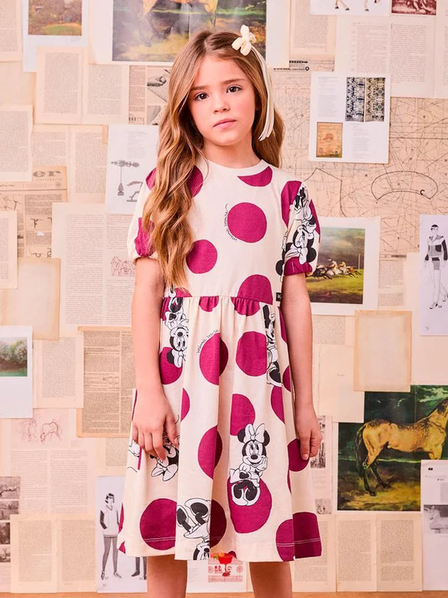 Vestido de Poá da Minnie Anime