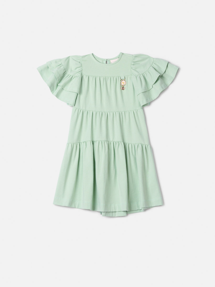 Vestido Malha Verde Anime