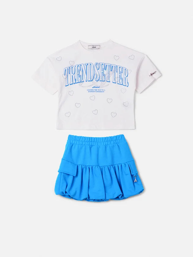 Conjunto Azul de Moletom Trendsetter Anime