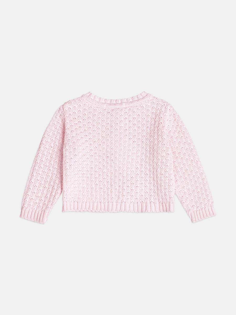 Casaco De Tricot Soft Rosa Claro Momi