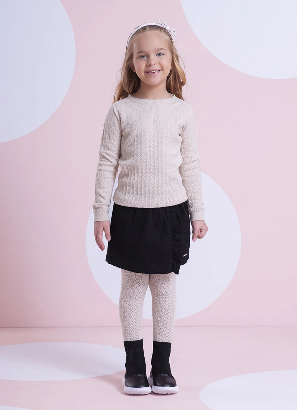 Meia Calça Tricot Rendada Cottonflex Ninive Pituchinhus