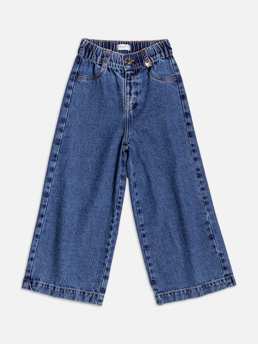 Calca Jeans Com Pingente Jeans - BambolePetit