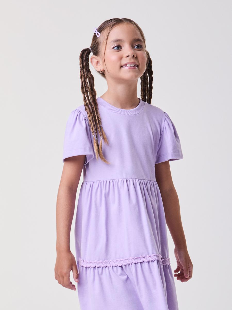 Vestido de Malha Lilas Bimbi