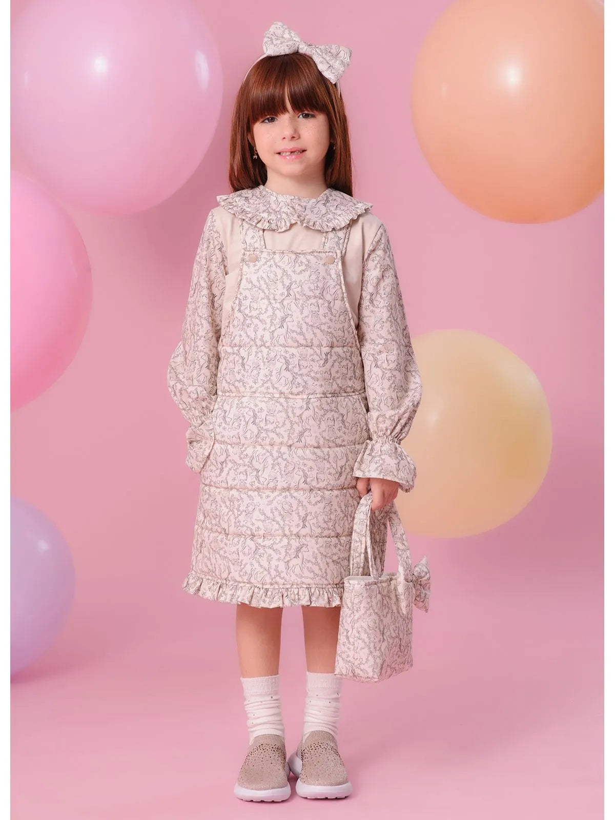 Tenis Knit Cristais Degradê Ocre - BambolePetit