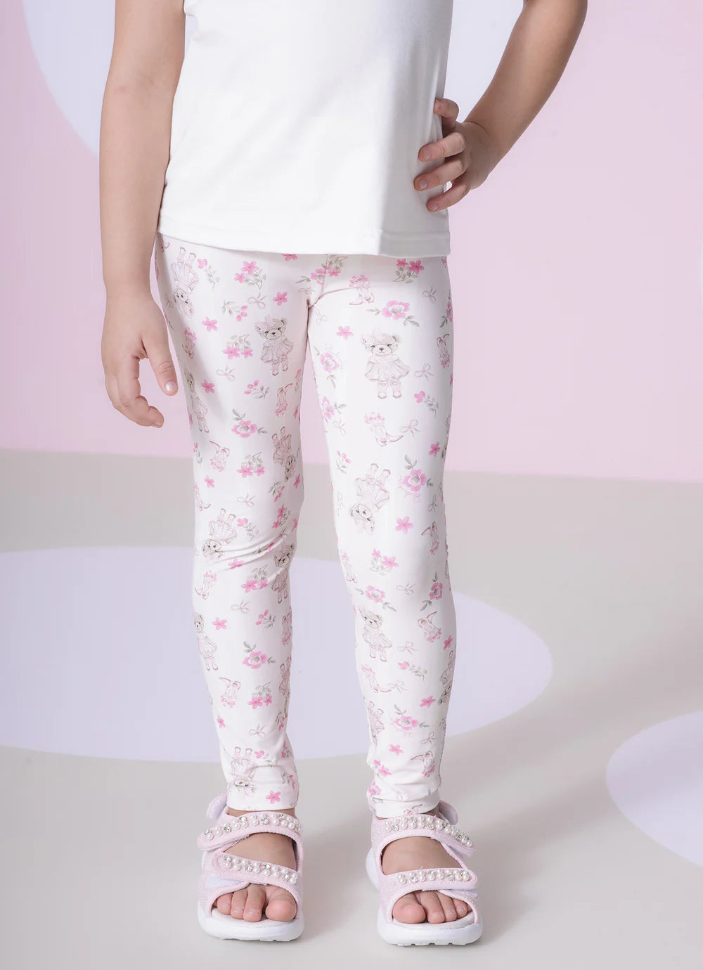 Legging Light Estampada Pitucinhus Ursinhas e Laços