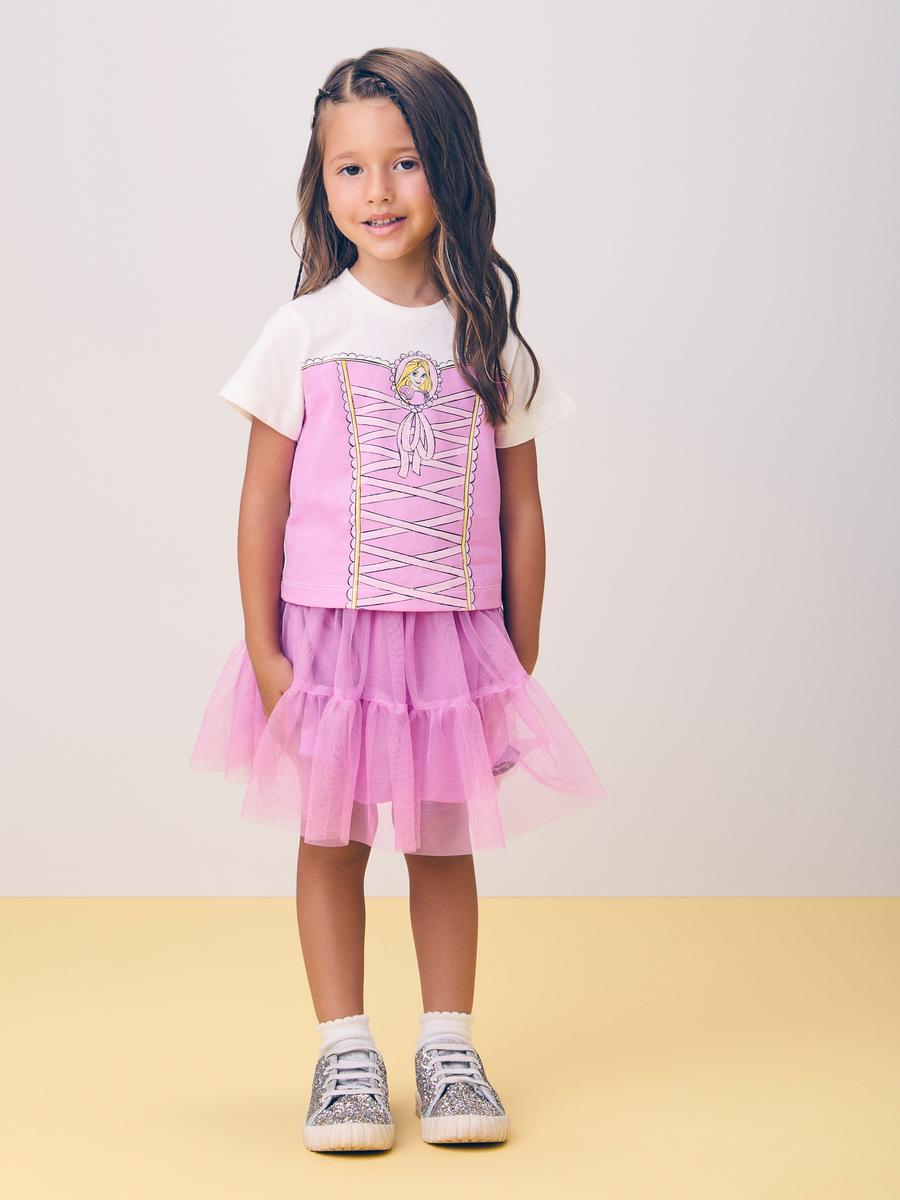 Conjunto Rosa da Princesa Rapunzel Momi
