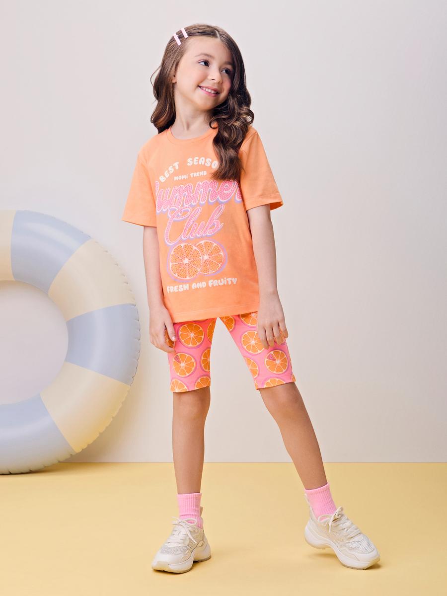 Conjunto Blusa e Legging Laranja Momi
